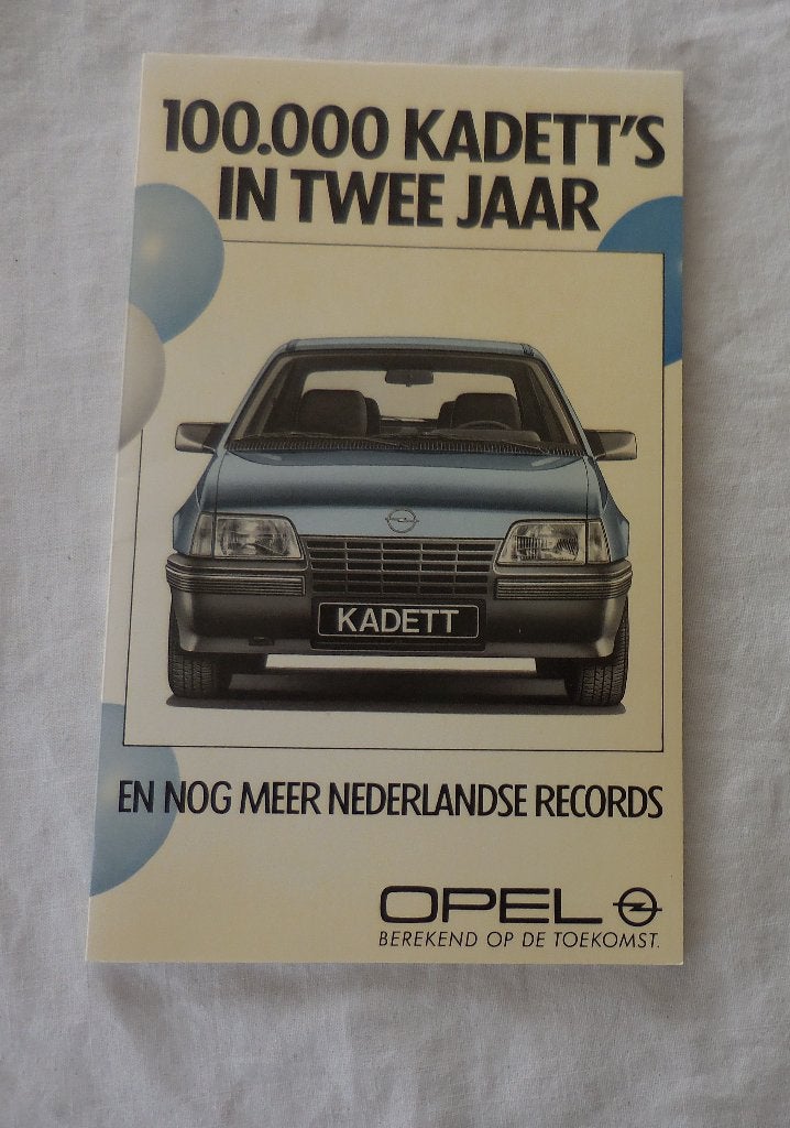 Opel Kadett: !00.000 Kadett's in twee jaar (1986), Ophalen, Gelezen, Opel