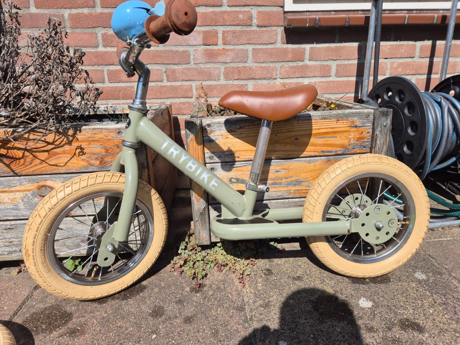 Trybike loopfiets / driewieler groen, Kinderen en Baby's, Ophalen, Gebruikt, Loopfiets