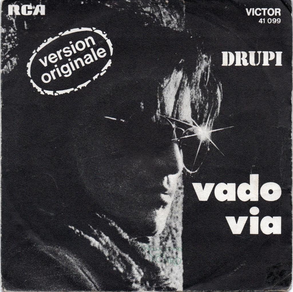 Drupi - Vado Via, Gebruikt, 7 inch, Single, Ophalen of Verzenden