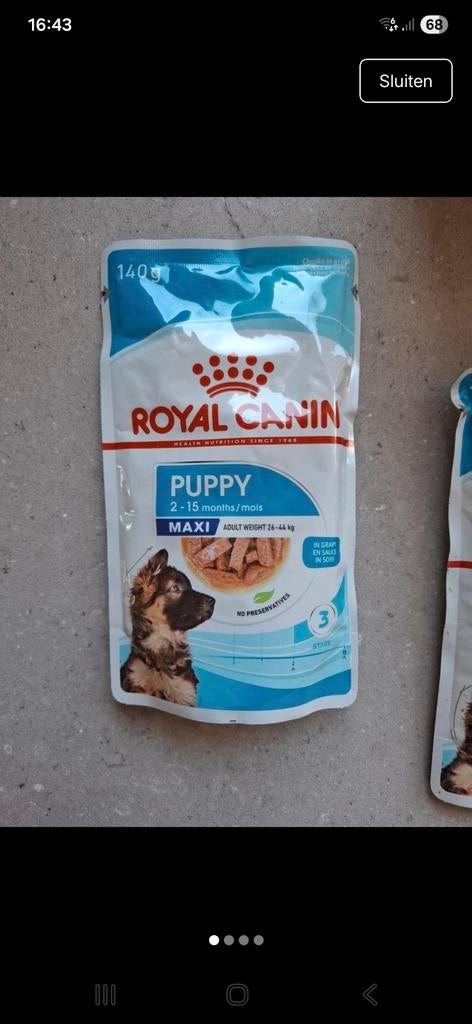 Royal Canin puppy maxi, Dieren en Toebehoren, Dierenvoeding, Ophalen of Verzenden, Hond