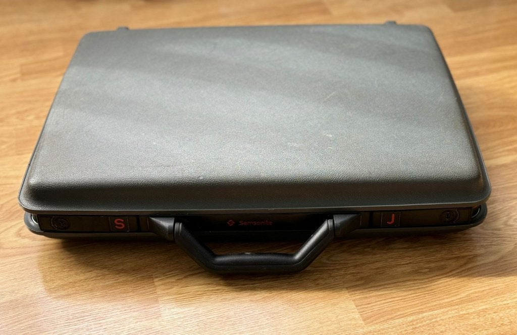 Vintage Samsonite aktentas, Sieraden, Tassen en Uiterlijk, Ophalen, Gebruikt, Hard kunststof, Slot