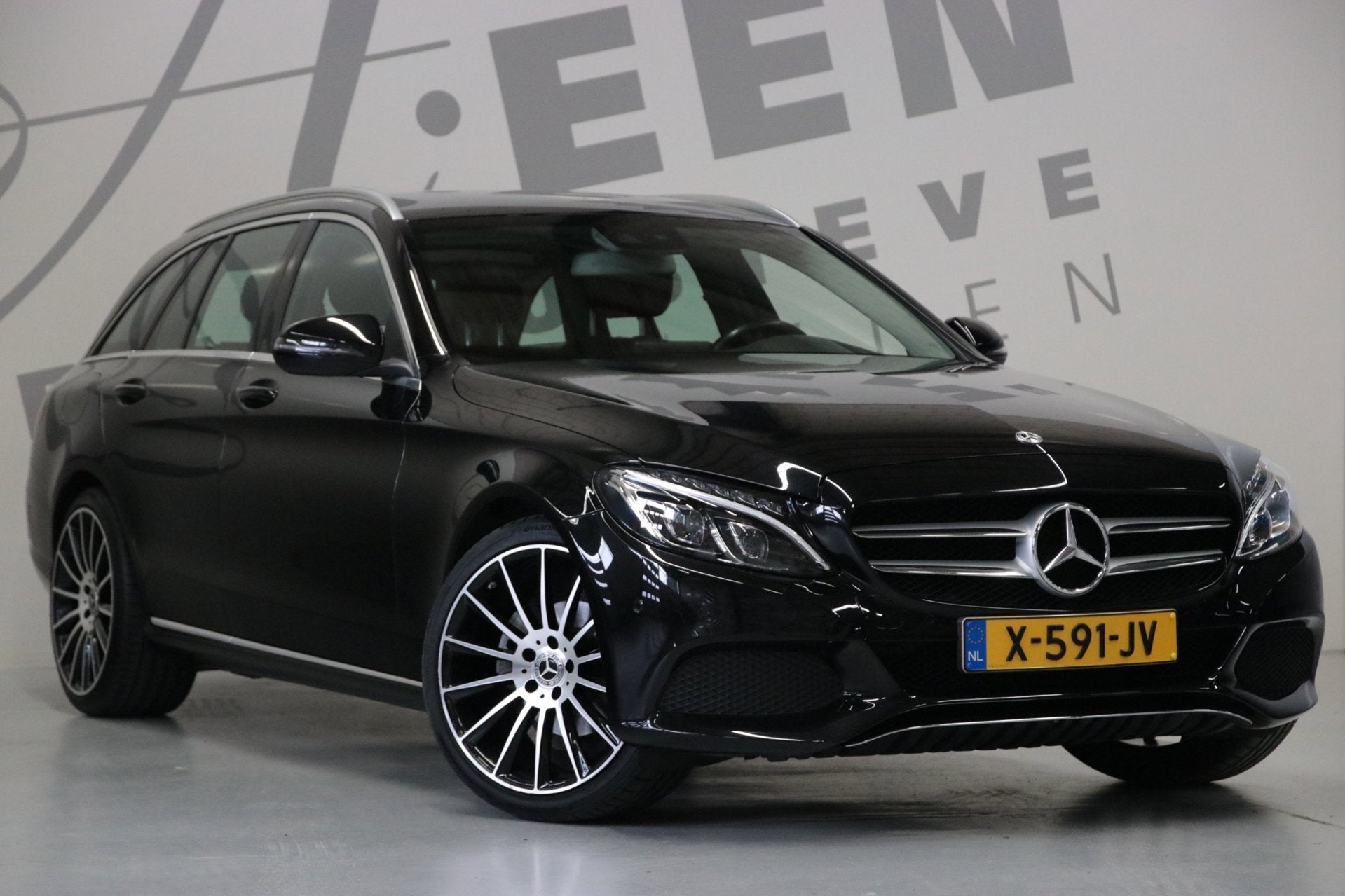 Mercedes-Benz C-klasse Estate 180 AVANTGARDE/Dodehoekassiste, Automaat, Zwart, 1595 cc, 19 km/l