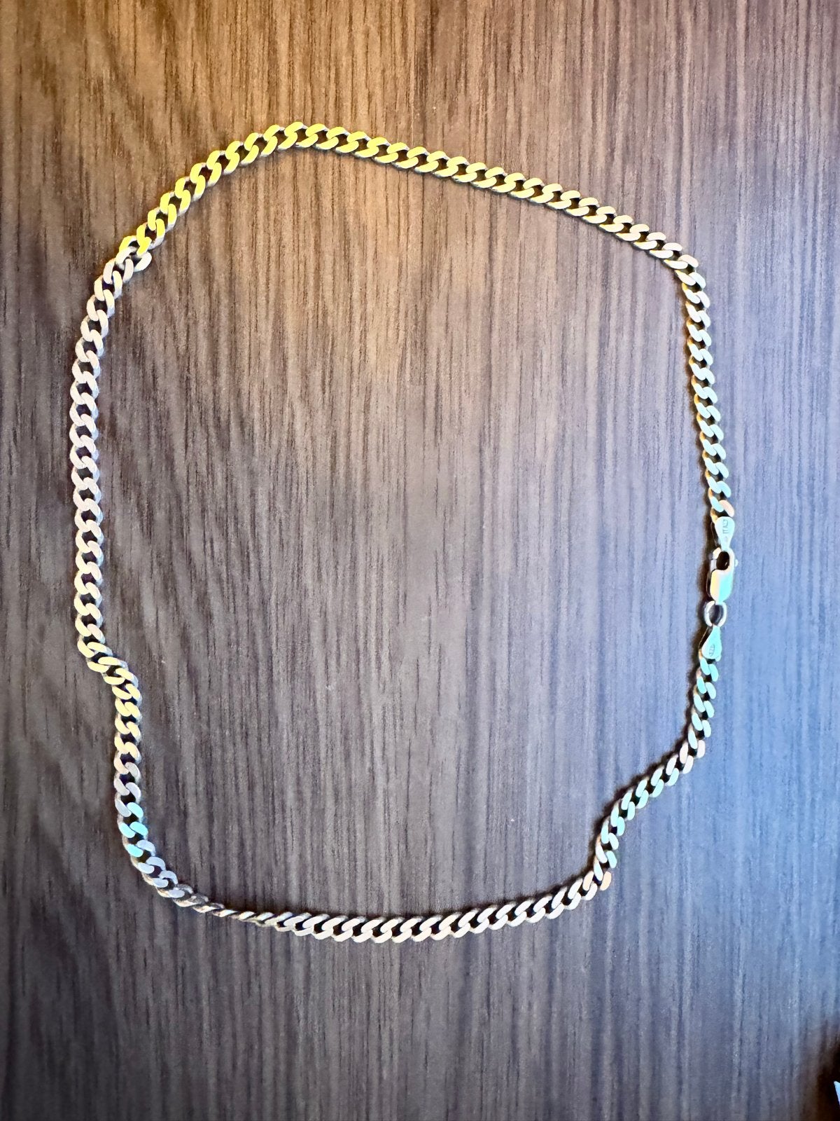 Zilveren ketting - 925 zilver - 52 cm - 22 gram, Ophalen of Verzenden, Gebruikt, Zilver