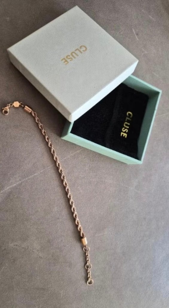 Prachtige CLUSE rosé armband, Sieraden, Tassen en Uiterlijk, Armbanden, Ophalen of Verzenden, Zo goed als nieuw, Roze, Overige materialen