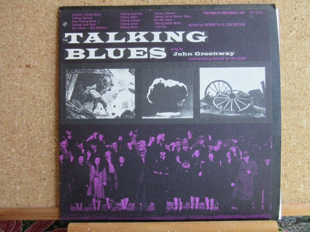 John Greenway  -   The Talking Blues, Ophalen of Verzenden, Zo goed als nieuw, Overige formaten, Blues