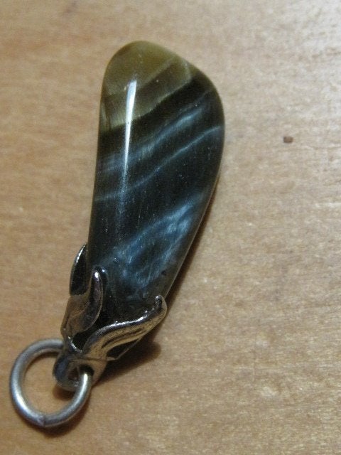 han. aparte edelsteenhanger VALKENOOG (3), Overige voorstellingen, Nieuw, Steen of Mineraal, Met edelsteen