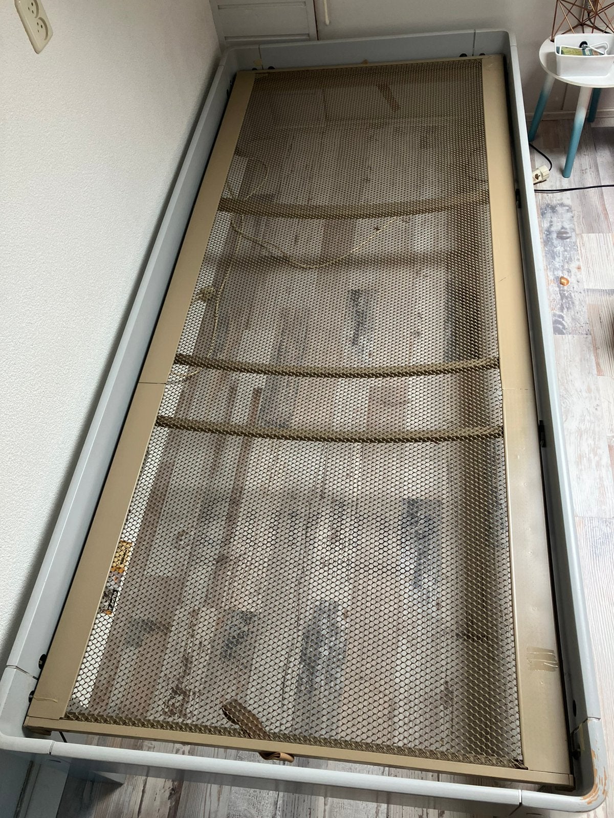Verlengde 1 persoons auping bed, Ophalen, Overige materialen, 90 cm, Eenpersoons