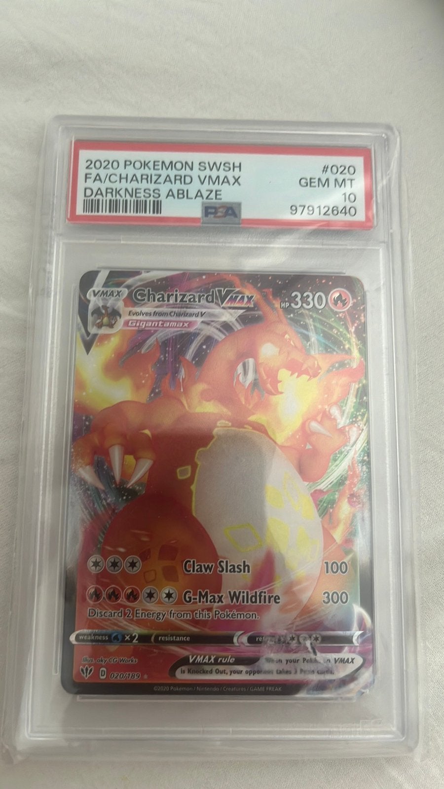 Psa 10 charizard 020/189 pokemon, Ophalen, Nieuw