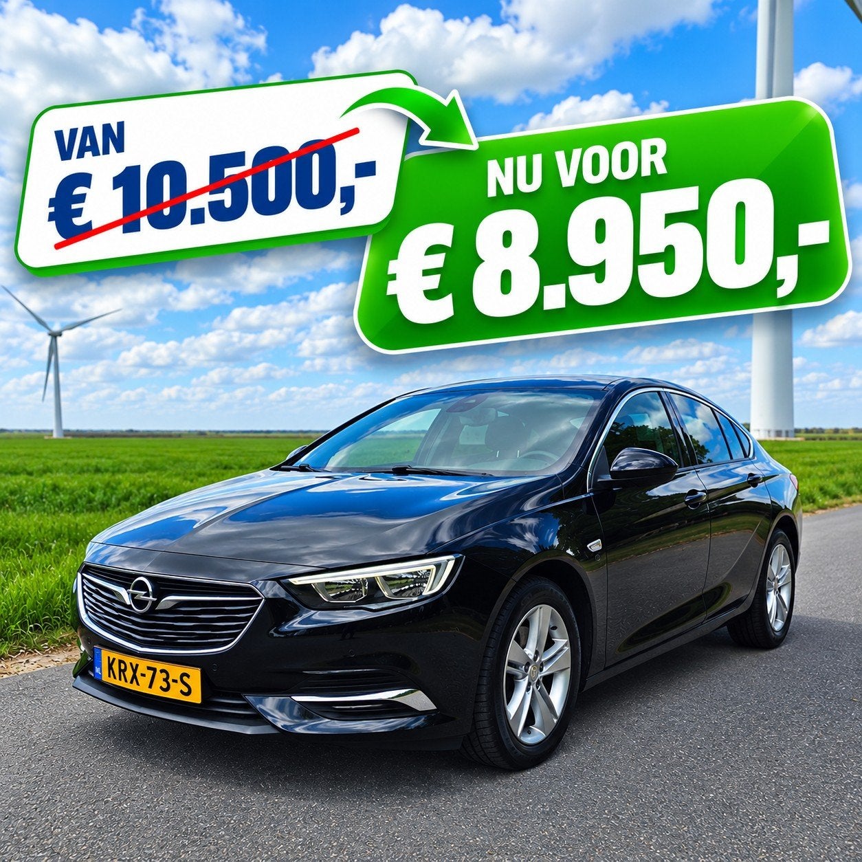 Opel Insignia 1.6 Cdti 136pk Online Edition Aut 2017 Blauw, Auto's, Dealer onderhouden, Euro 6, 4 cilinders, Blauw