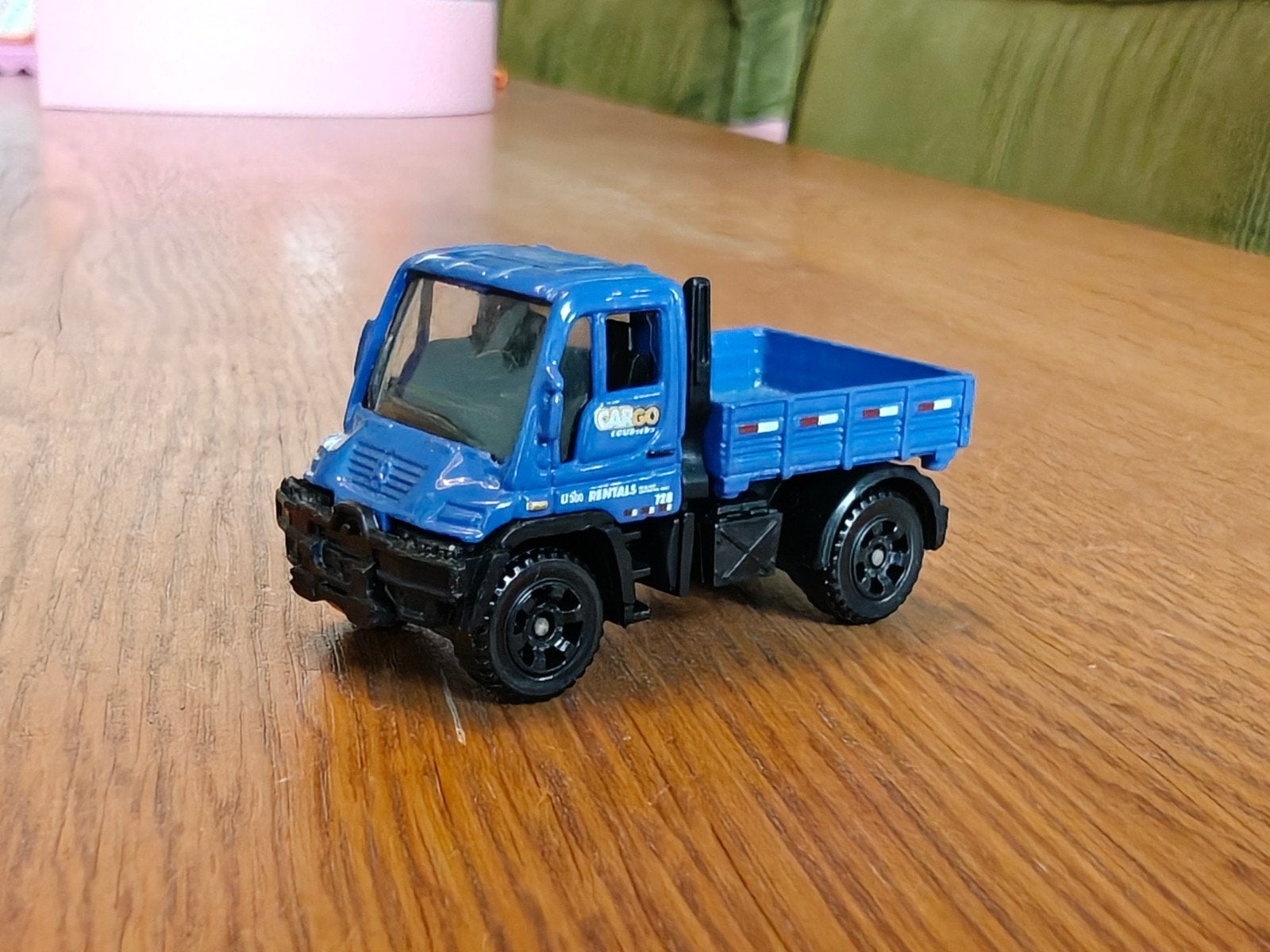 Matchbox Mercedes Unimog BLAUW, Ophalen of Verzenden, Zo goed als nieuw, Bus of Vrachtwagen