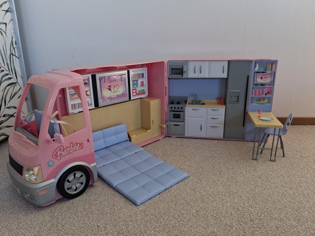 Barbie camper, Ophalen, Gebruikt, Toebehoren