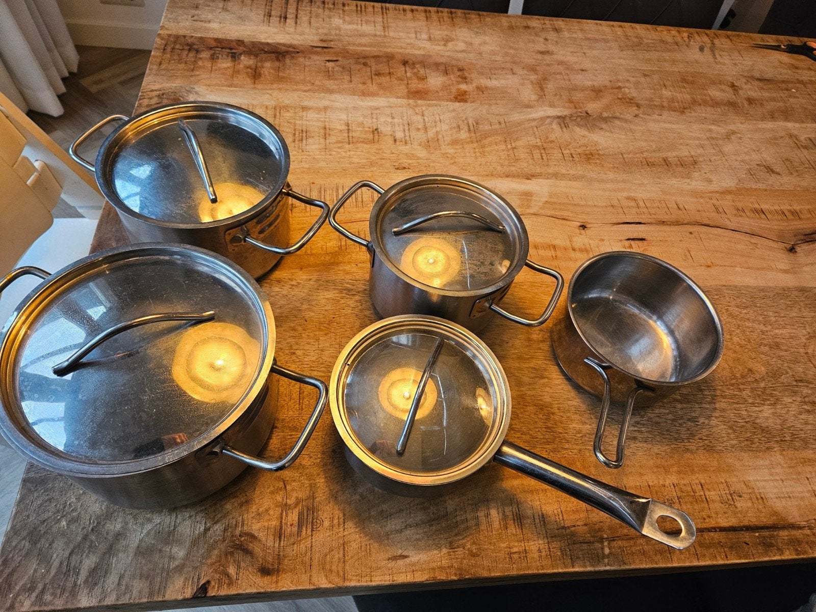 Sola kookpannen set, Ophalen, Gebruikt, Rvs, Pannenset