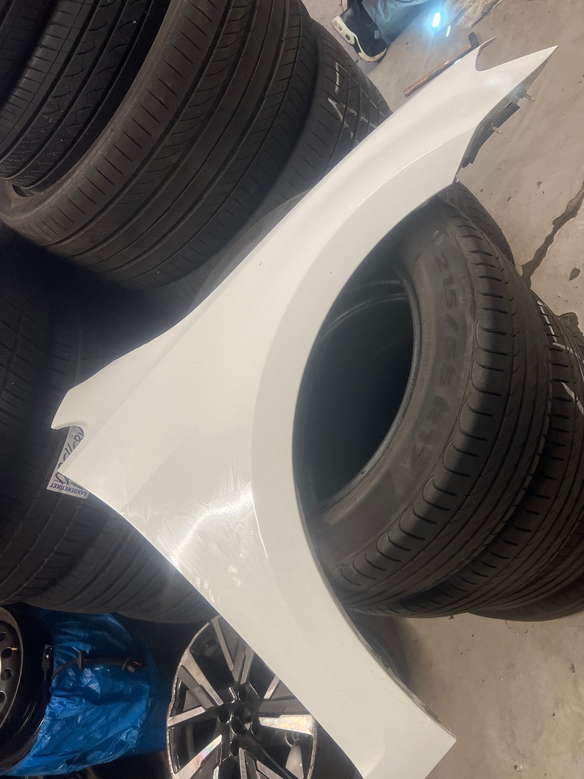 Wit Spatbord voor Volkswagen Golf 7 (5J0871106), Auto-onderdelen