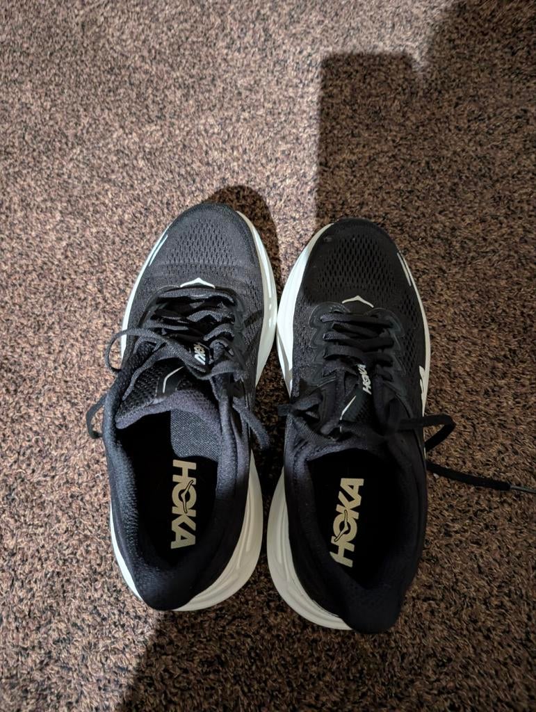 Hoka Bondi 9 Dames Hardloopschoenen - Zwart/Wit, Ophalen, Hoka, Nieuw, Sportschoenen