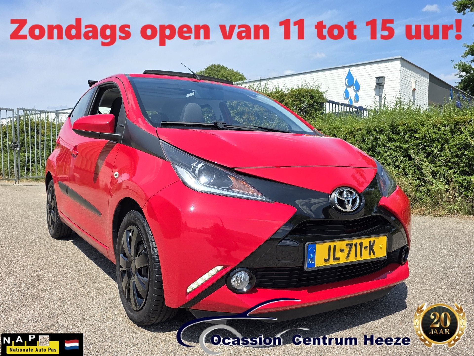Toyota Aygo 1.0 VVT-i x-Wave CabrioTOP! Airco! Apk 4-2027! S, Voorwielaandrijving, Dealer onderhouden, Stof, Gebruikt