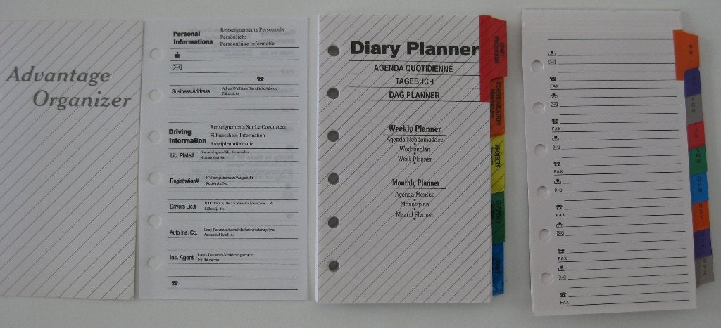 Agenda-organizer vulling, kan ieder moment ingaan 13 x 8 cm, Ophalen of Verzenden, Nieuw