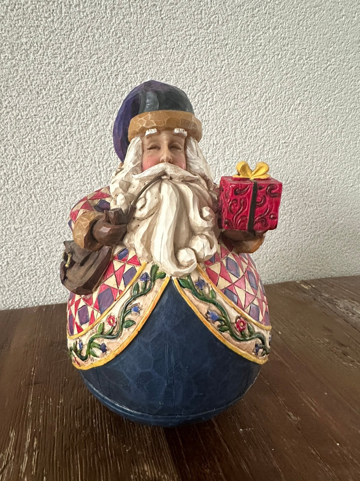 Prachtige zware Jim Shore thumbler santa!, Verzamelen, Ophalen, Zo goed als nieuw, Overige typen