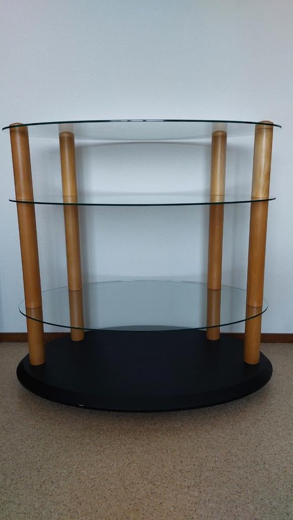 TV-Audio Meubel (Beuken) MAG985, Ophalen, Gebruikt, Glas, 50 tot 100 cm