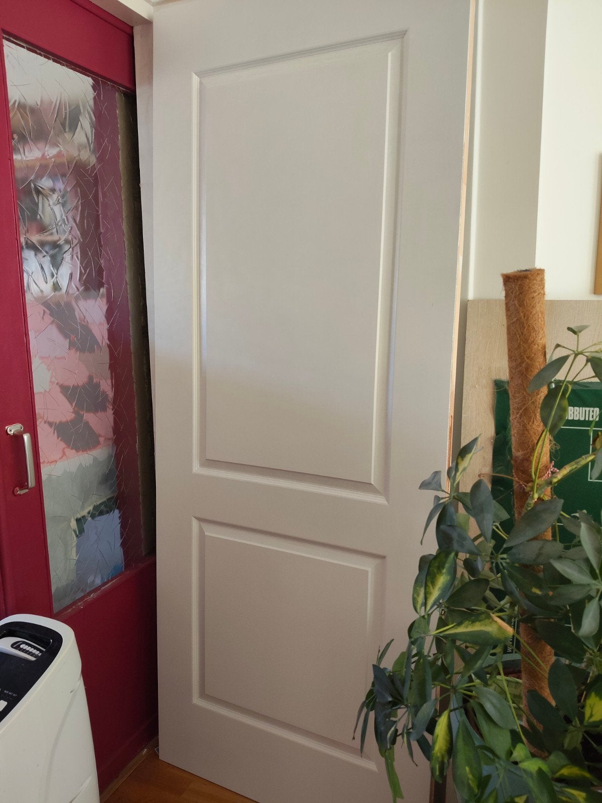 2 nieuwe binnendeuren, wit, pertura stomp 405, Doe-het-zelf en Verbouw, 80 tot 100 cm, Binnendeur, Ophalen of Verzenden, Zo goed als nieuw