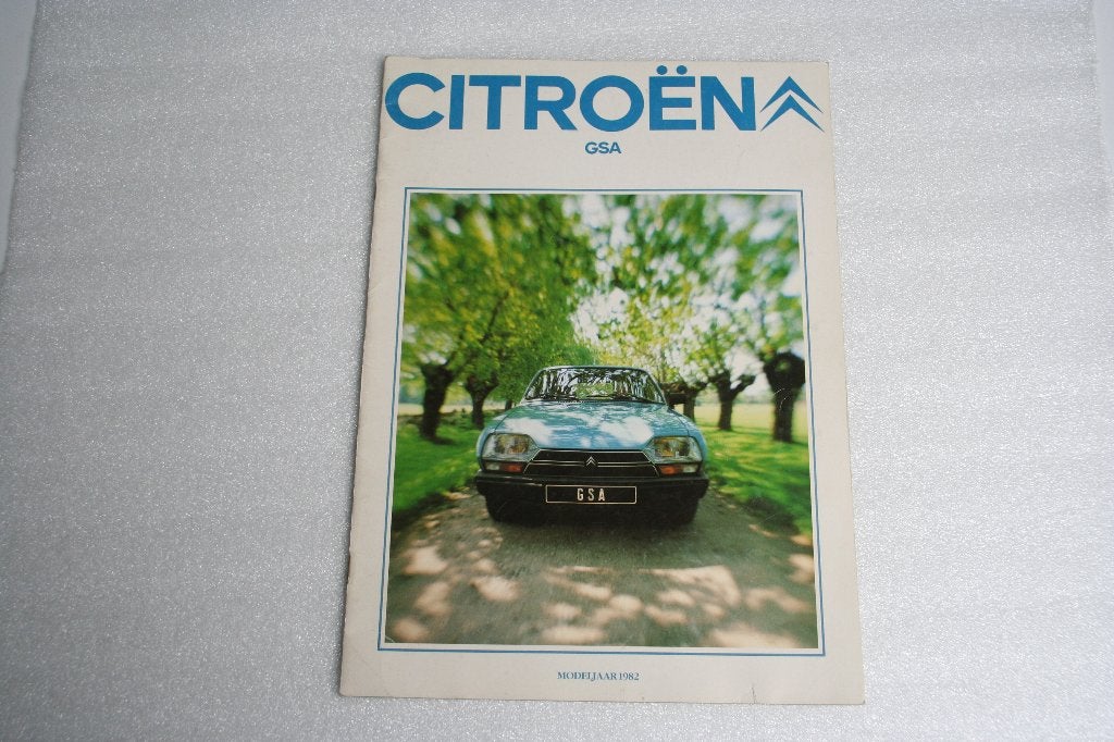 Folder Citroen GSA (09-1981) model 1982 (12), Ophalen of Verzenden, Nieuw, Citroën