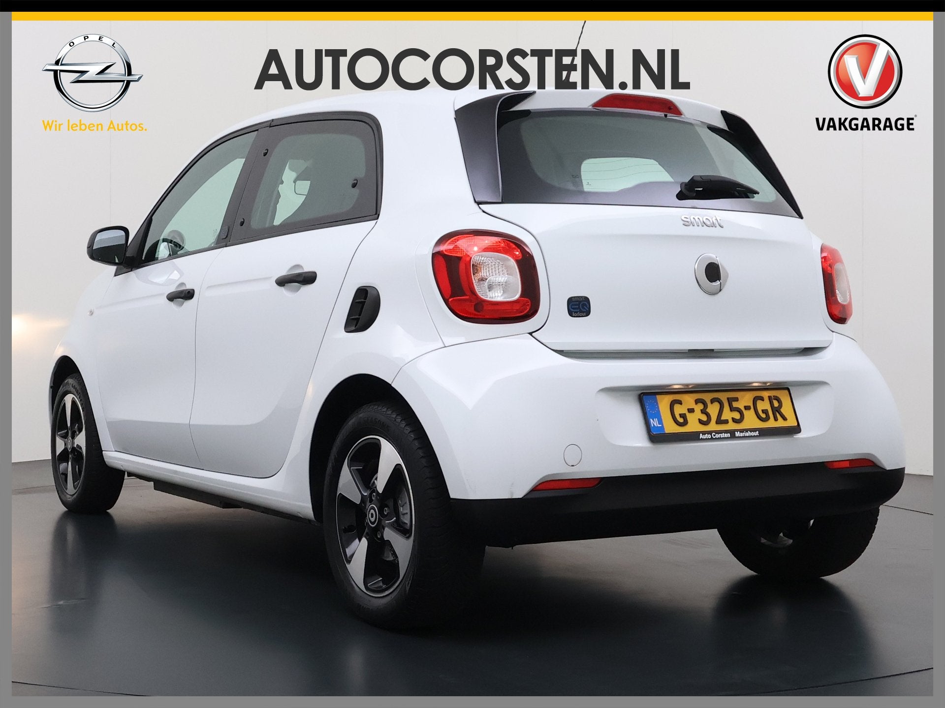 Smart Forfour EQ Electric AUT 2/3 Leer SOH 90% Ecc Bluetooth, Auto's, Smart, Achterwielaandrijving, Gebruikt, 43 €/maand, Wit