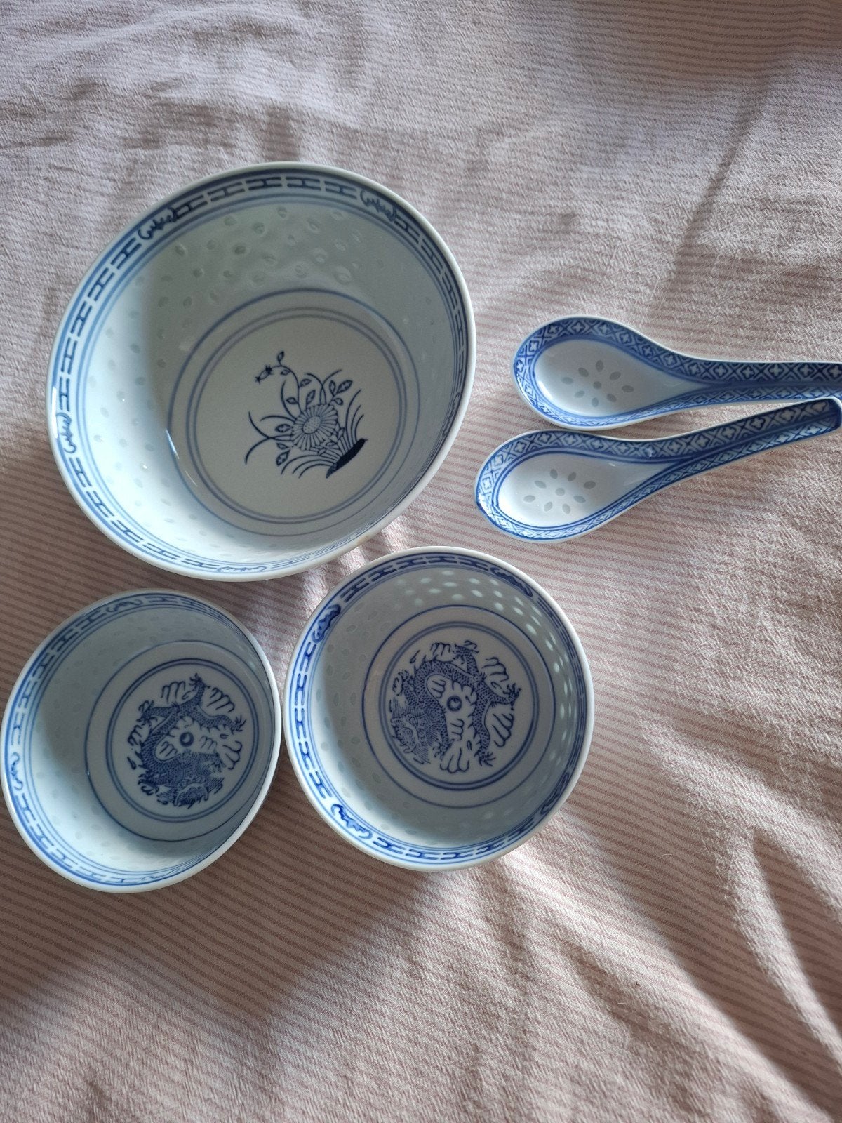 Aziatisch servies: kommen en lepels, Ophalen, Zo goed als nieuw, Kom(men), Overige stijlen