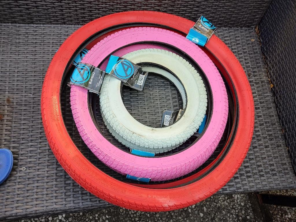 12-18-20-24 en 26 inch NIEUW Amigo fiets banden, Ophalen, Nieuw, Minder dan 16 inch