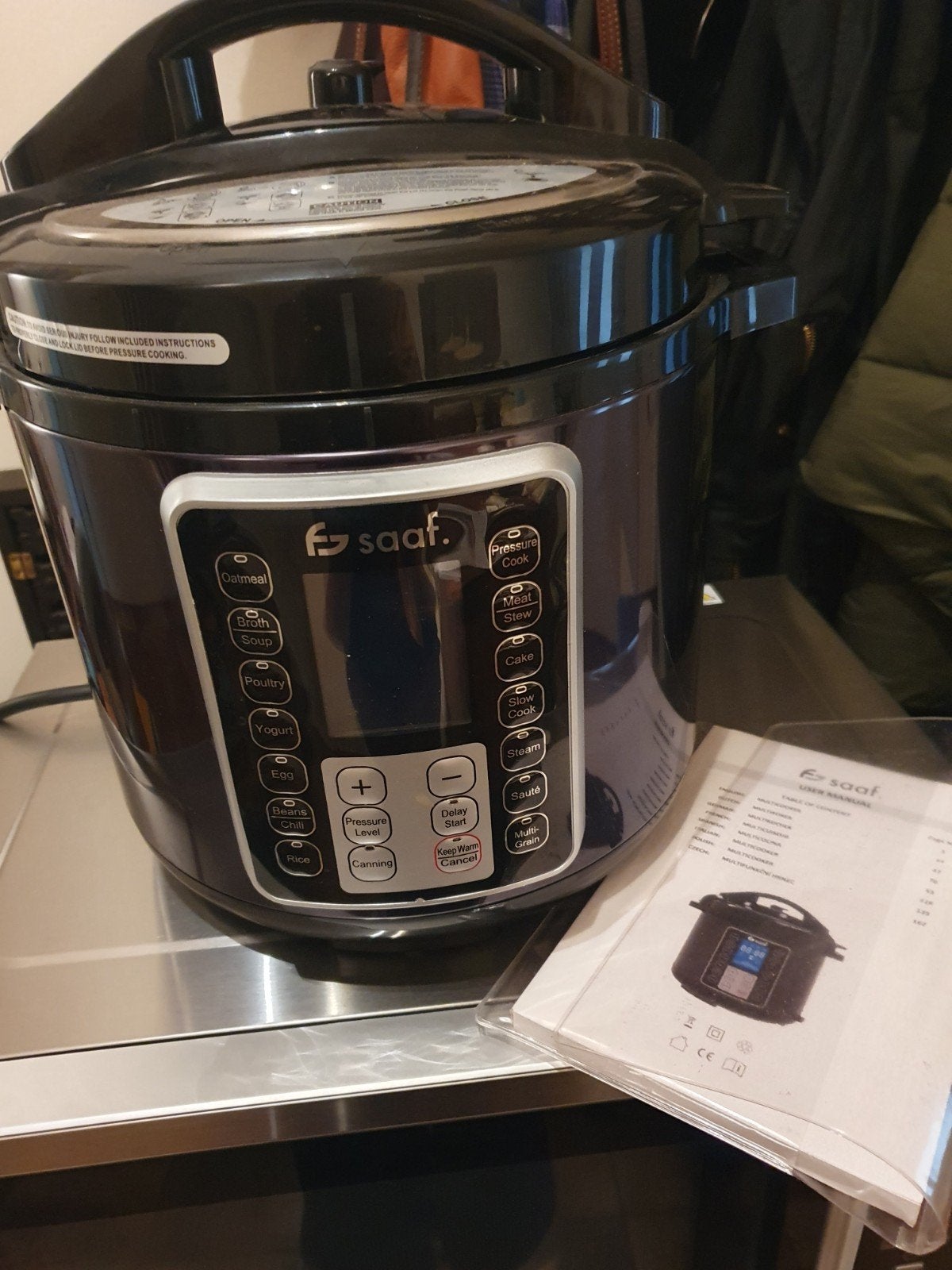 Elektrische Snelkookpan - Saaf Multicooker, 4 liter of meer, Ophalen, Zo goed als nieuw, Uitneembare binnenpan