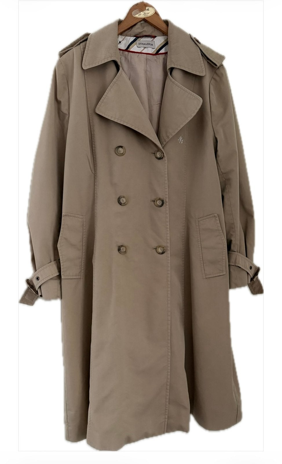 Donaldson Trenchcoat - Beige - Wol- Maat Medium (38/40), Donaldson, Ophalen of Verzenden, Zo goed als nieuw, Beige
