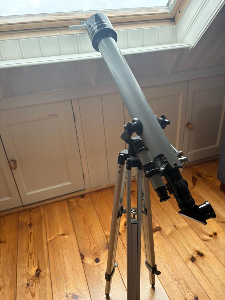 Telescoop, Ophalen of Verzenden, Gebruikt, Minder dan 80 mm, Lenzentelescoop (refractor)