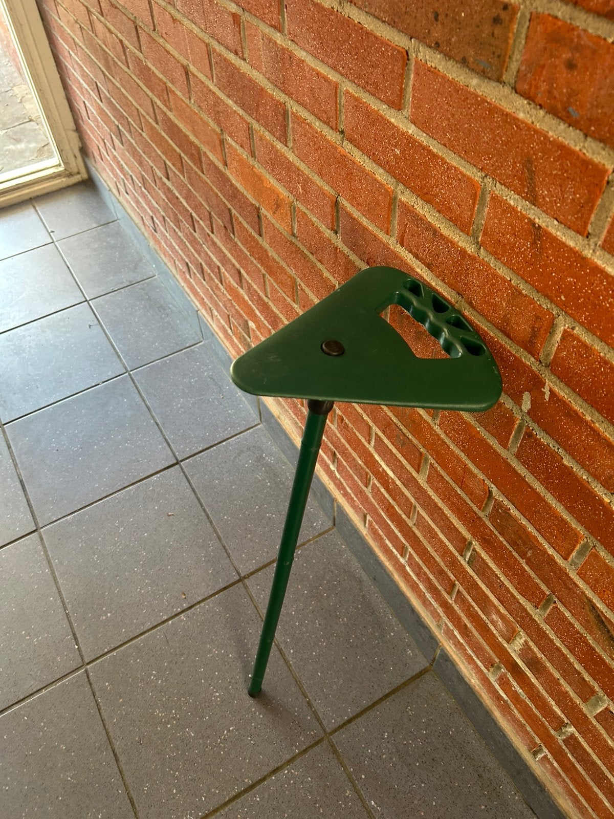 Flipstick - Zit-/wandelstok - Opvouwbaar - groen, Ophalen of Verzenden, Opvouwbaar, Zo goed als nieuw