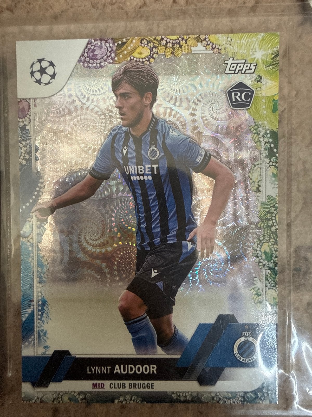 Topps RC Lynnt Audoor Club Brugge Voetbalkaart, Ophalen of Verzenden, Zo goed als nieuw, Buitenlandse clubs, Spelerskaart
