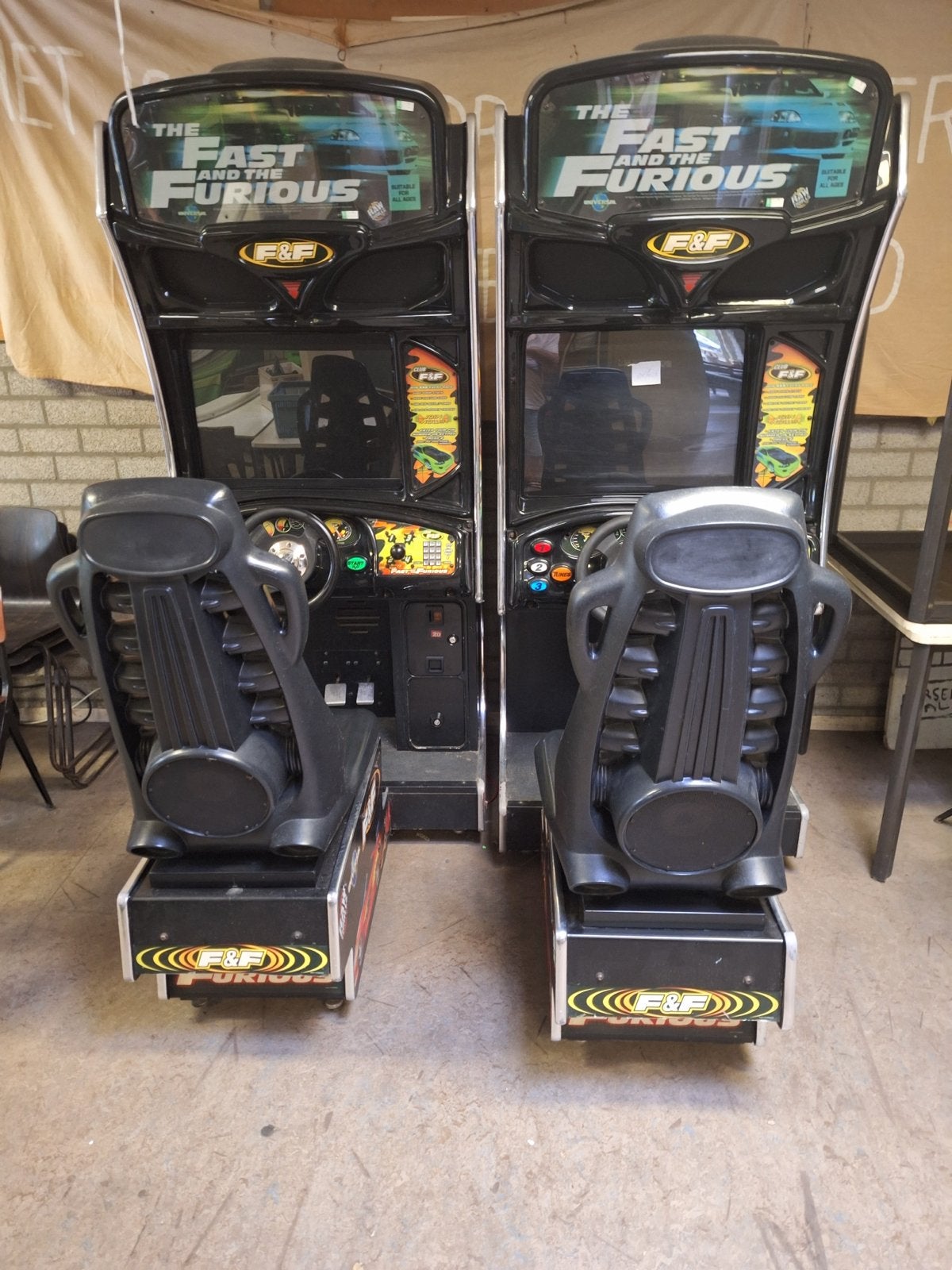 Fast and Furious Arcade Race Simulator (2 stuks), Ophalen, Niet werkend