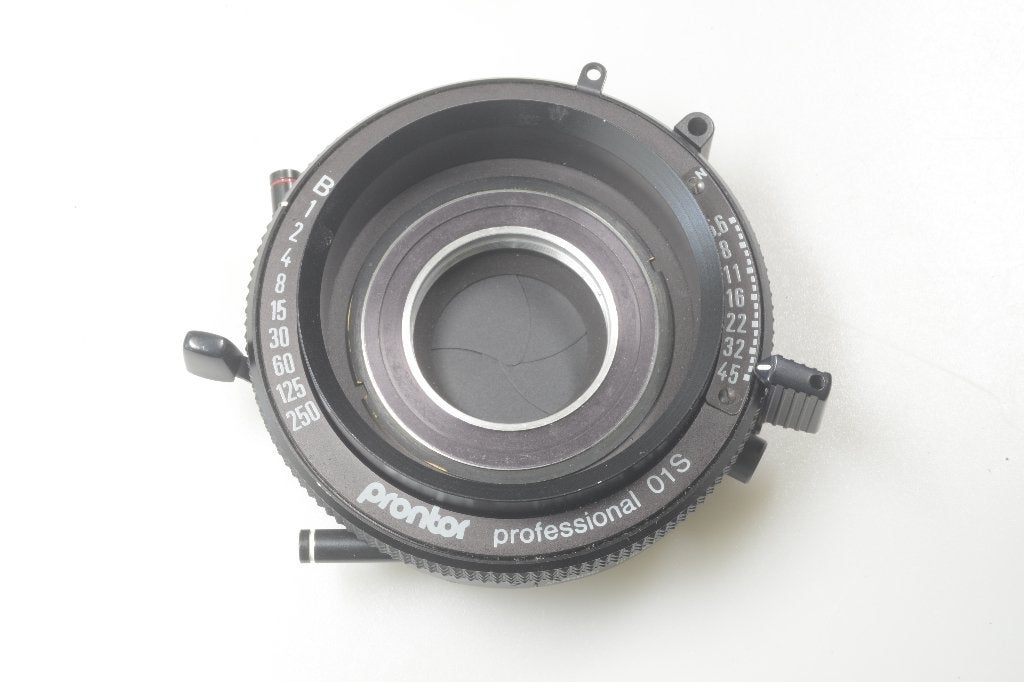 Prontor Professional 01S Schneider Sinar Cambo Toyo Linhof, Overige merken, Overige typen, Ophalen of Verzenden, Zo goed als nieuw