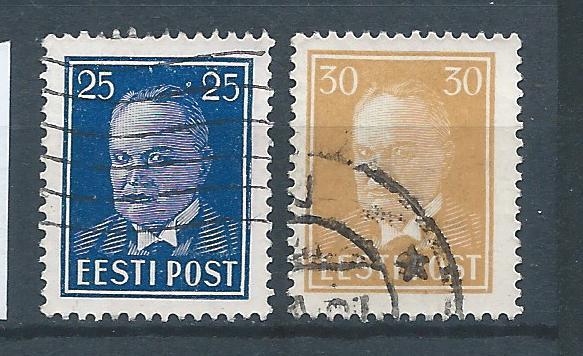 C671 - Baltische staten – Estland MiNr 135-136 (gestempeld), Ophalen of Verzenden, Overige landen, Gestempeld
