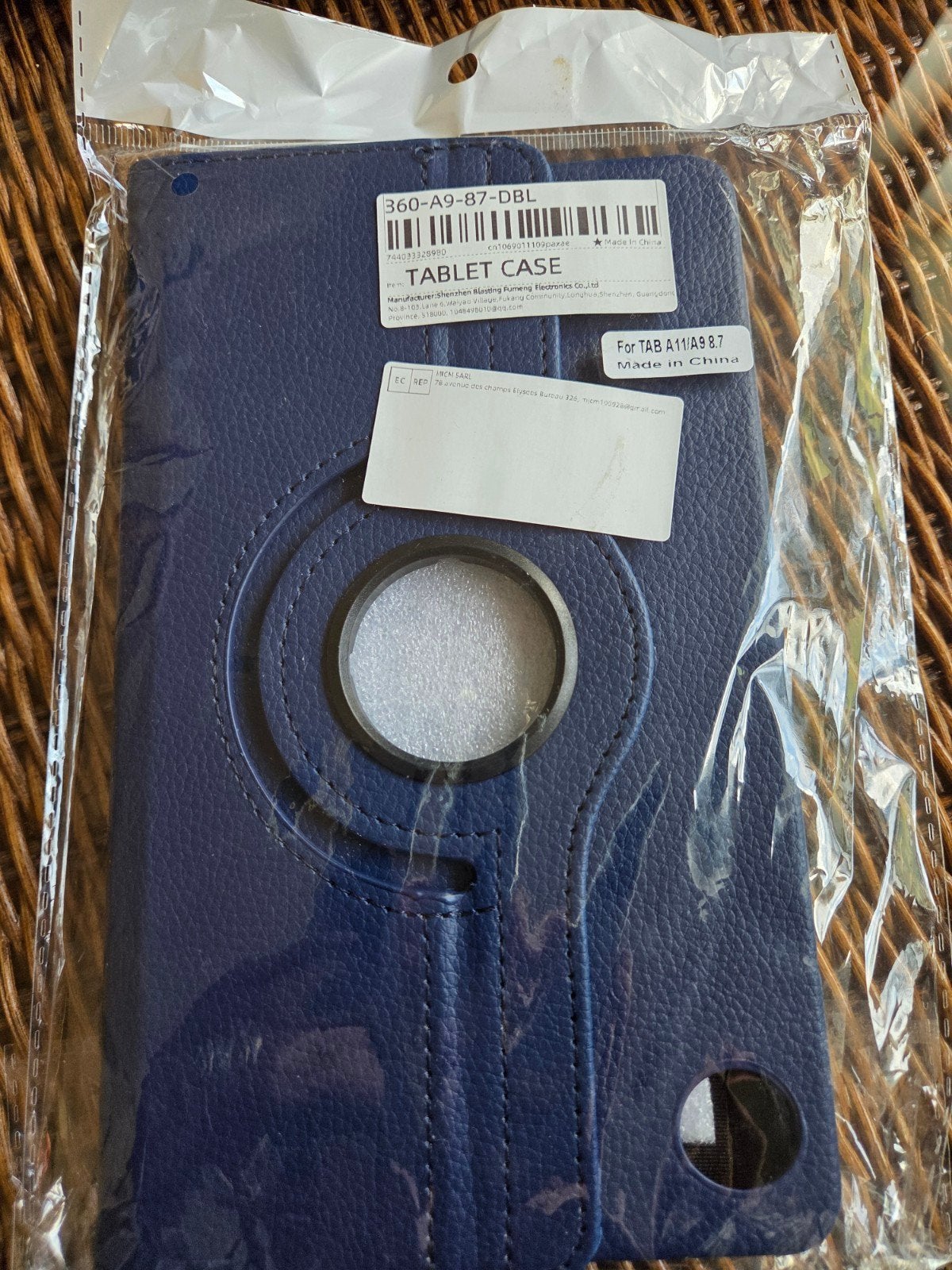 Samsung Tablet Hoes voor TAB A11 / A9 (8,7 inch), Samsung Galaxy TAB A11 of A9, 8 inch, Nieuw, Bescherming voor- en achterkant