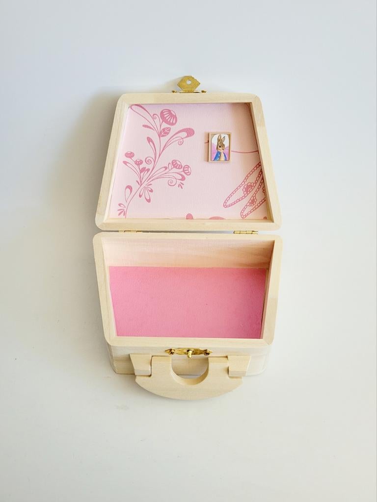 Mini houten koffertje speelgoed poppenhuisje beertje muisje, Ophalen of Verzenden, Nieuw, Overige typen