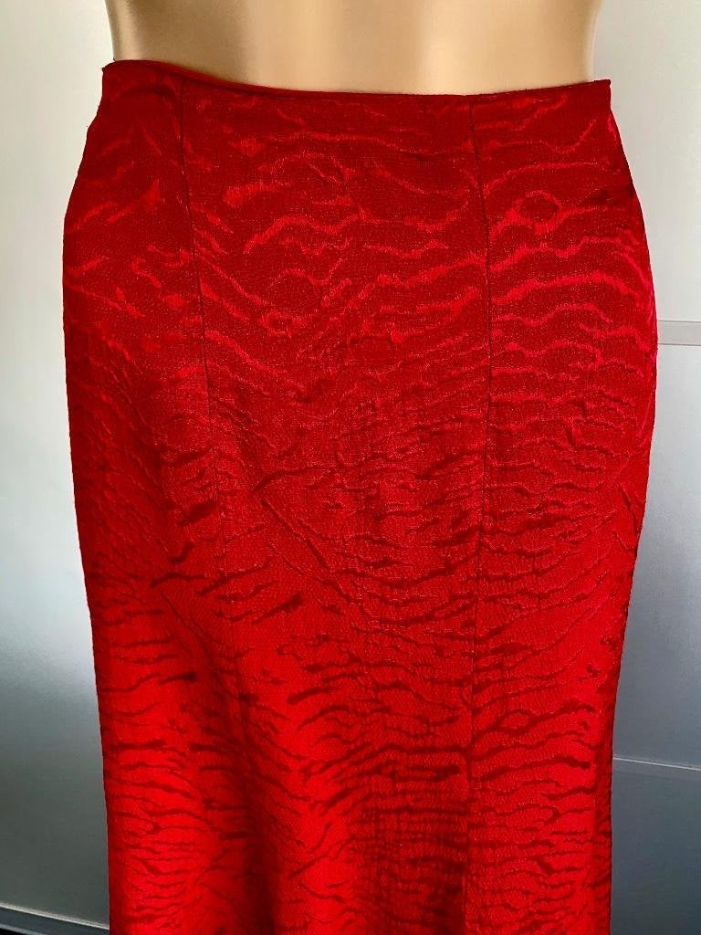 i646 Designerset: lange rok+jasje mt. 38=M rood feest blazer, Kleding | Dames, Maat 38/40 (M), Ophalen of Verzenden, Jo Immers