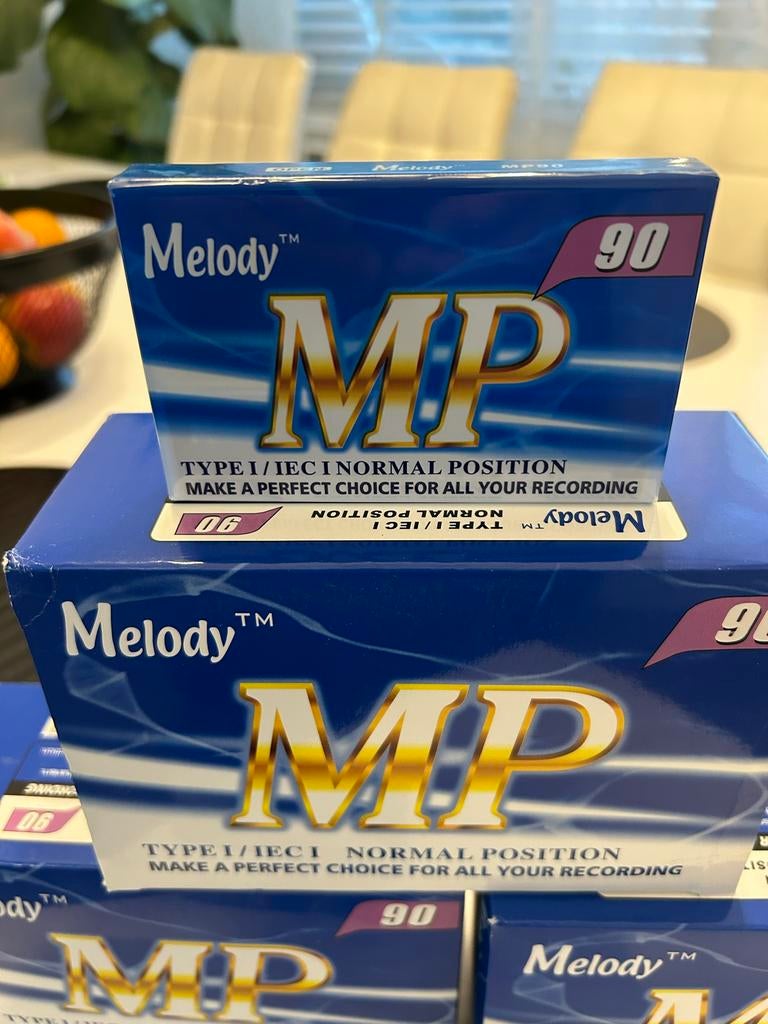 Melody MP 90 Cassettebandje - TYPE I/IEC 30 Stuks, Cd's en Dvd's, Cassettebandjes, Overige genres, 1 bandje, Ophalen of Verzenden