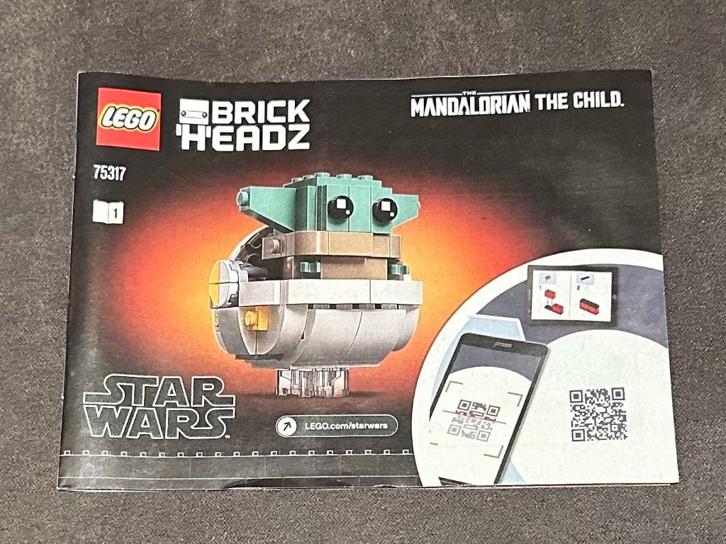 LEGO BrickHeadz - The Mandalorian and The Child #75317, Ophalen, BrickHeadz, Lego, Inclusief instructies