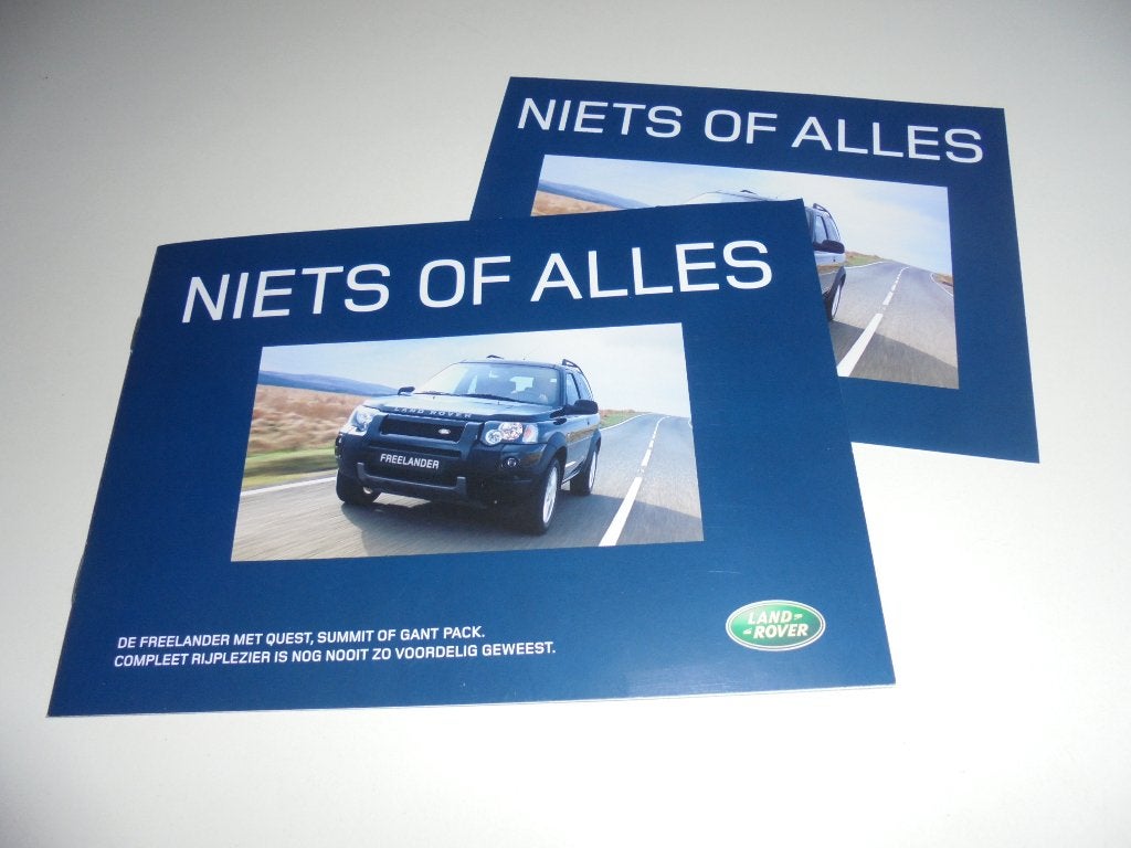 brochure Land Rover Freelander speciale series, Ophalen of Verzenden, Nieuw, Overige merken