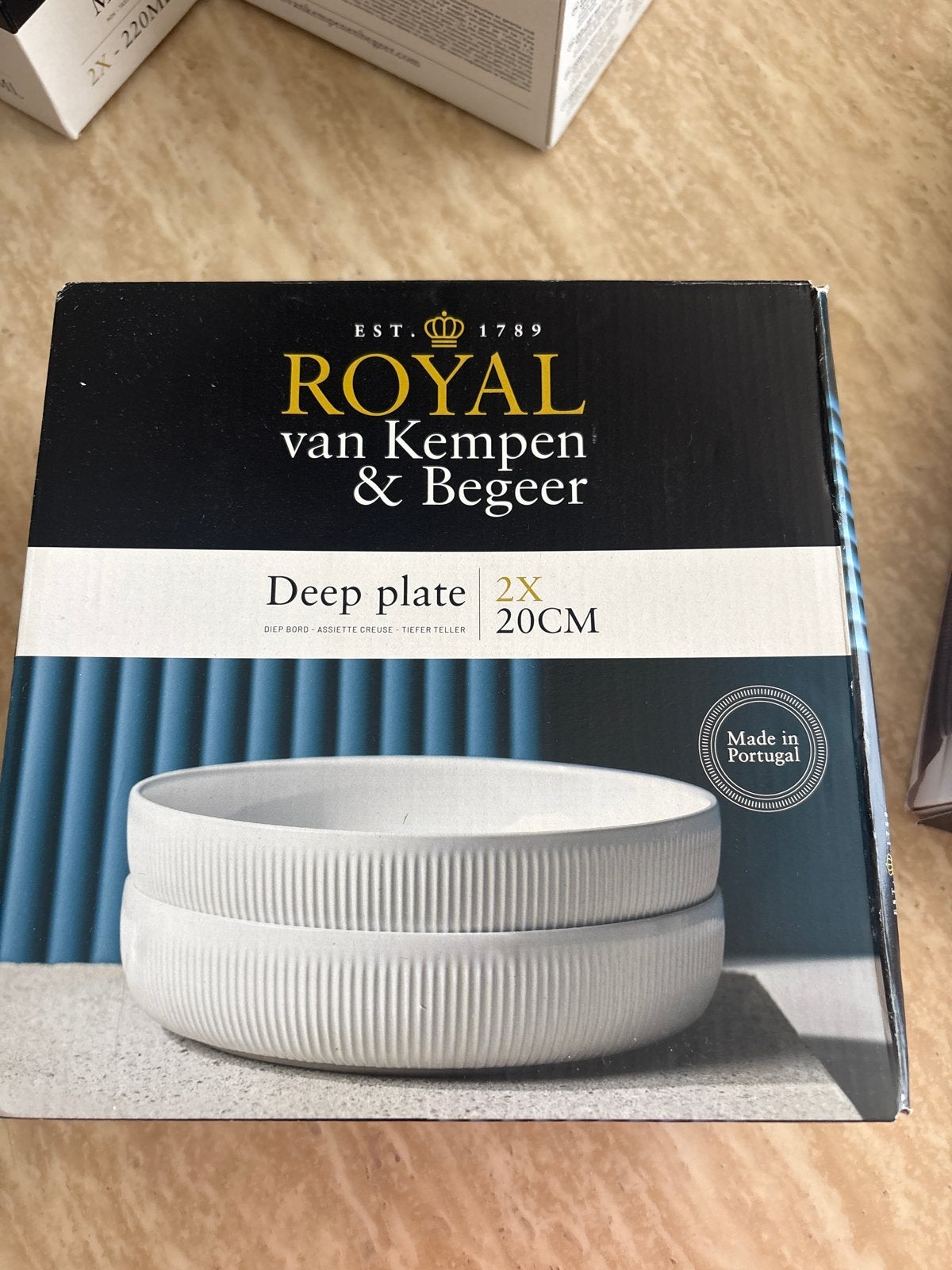 Royal van Kempen & Begeer Diepe Borden - 2 stuks, 20cm, Ophalen, Overige merken, Keramiek, Nieuw