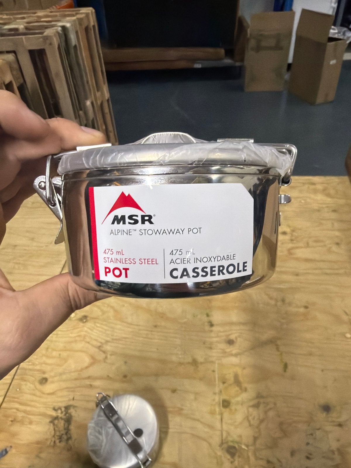 MSR Alpine Stowaway Pot 475 ml RVS Casserole, Ophalen of Verzenden, Nieuw