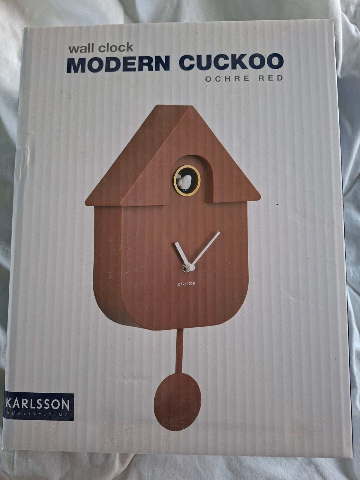 Karlsson koekoeksklok - Okerrood, Analoog, Ophalen of Verzenden, Overige kleuren, Modern