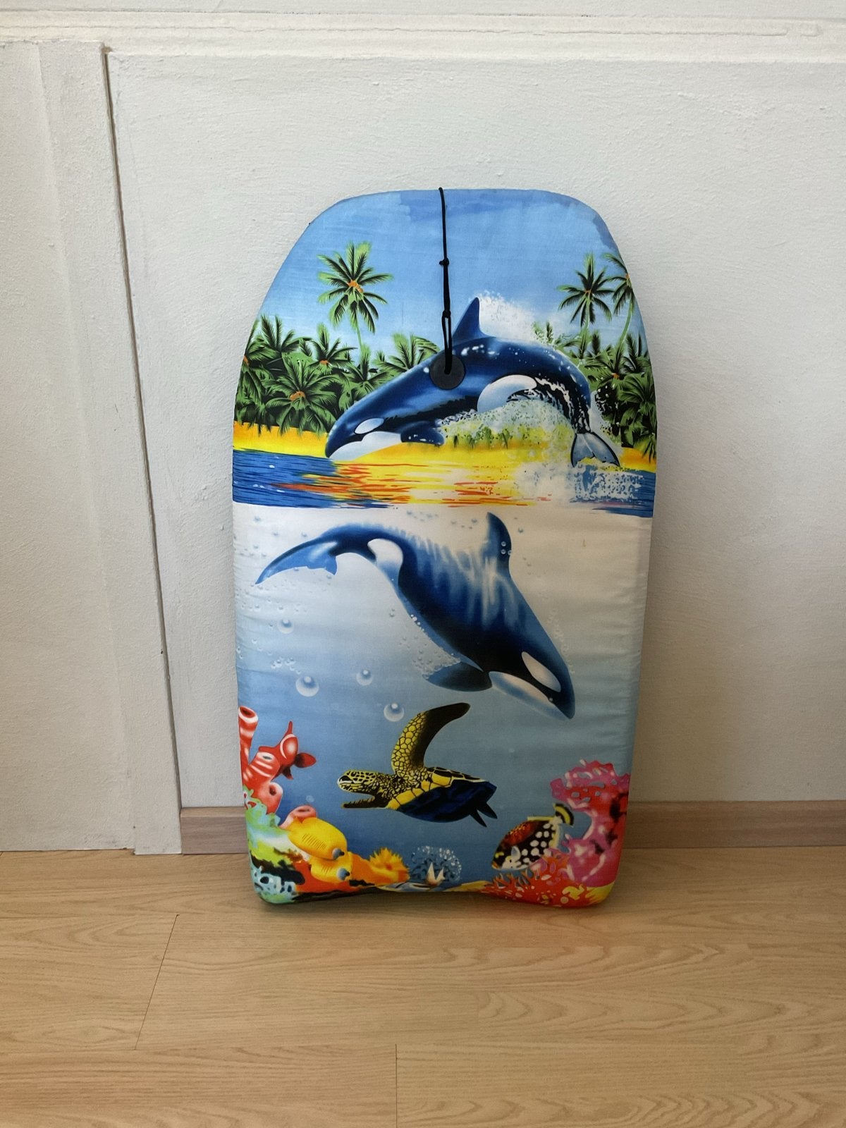 Bodyboard met Orca en onderwaterwereld design, Watersport en Boten, Golfsurfen, Ophalen, Gebruikt, Overige typen, Met koord