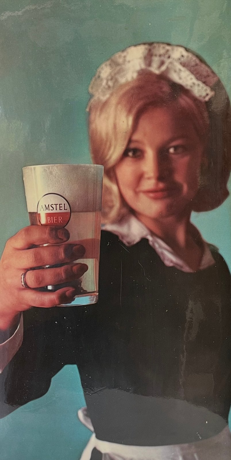 Amstel bier / pils reclame, Reclamebord, Gebruikt, Ophalen of Verzenden, Amstel