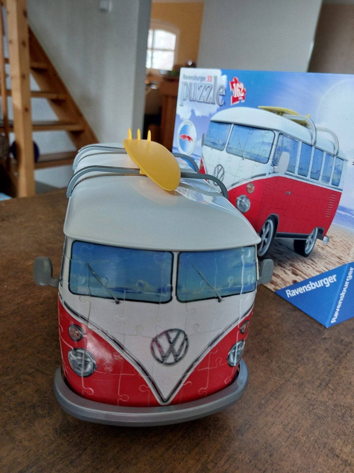 Ravensburger 3D Puzzel Volkswagen T1 Busje - 162 Stukjes, Ophalen of Verzenden, Meer dan 50 stukjes, Zo goed als nieuw, 6 jaar of ouder