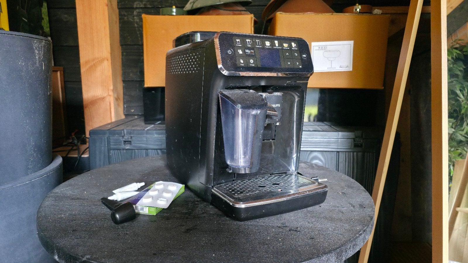 Philips Lattego 5400 - Goed werkende koffiemachine, Ophalen, Gebruikt, 10 kopjes of meer, Koffiemachine