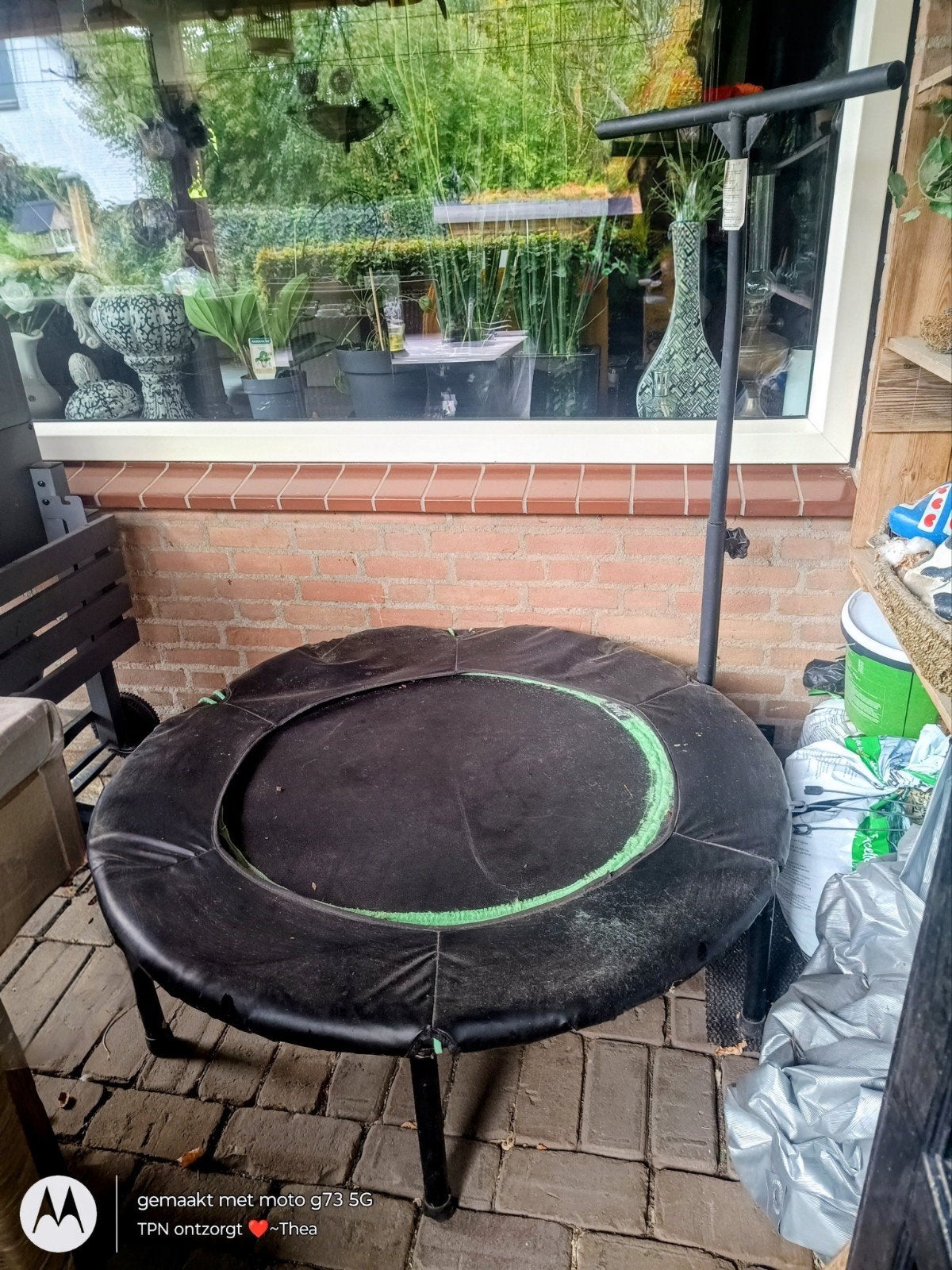 Trampoline met verstelbare handsteun, Sport en Fitness, Ophalen, Gebruikt