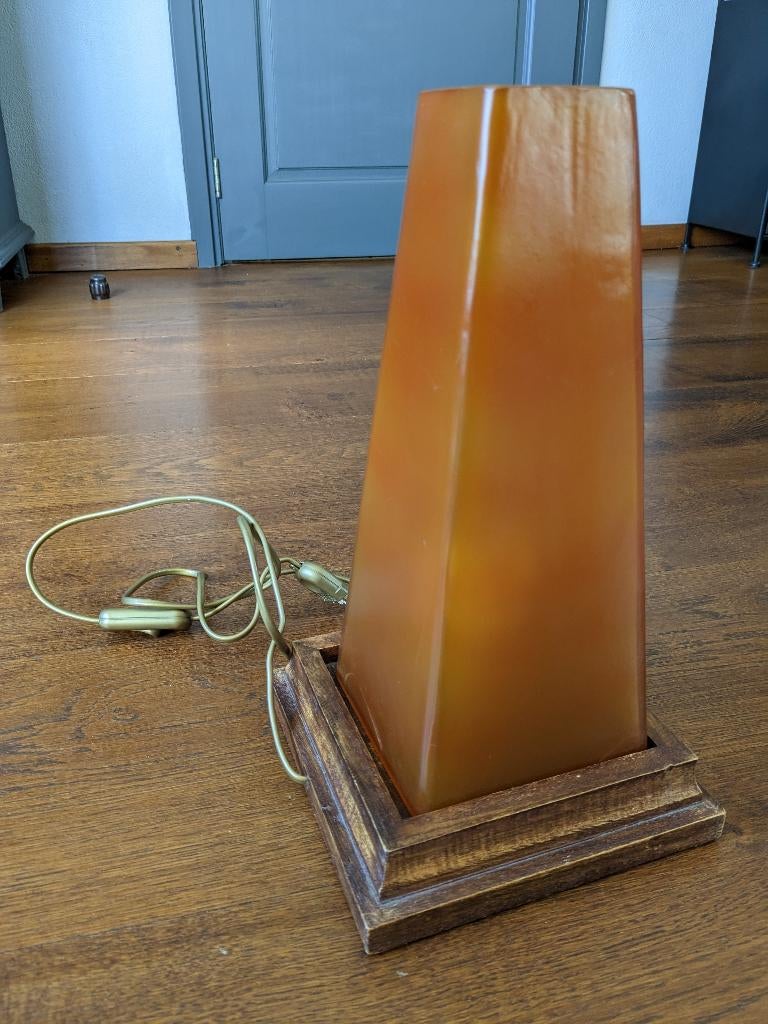 tafellamp, Ophalen, Gebruikt, Glas, Minder dan 50 cm